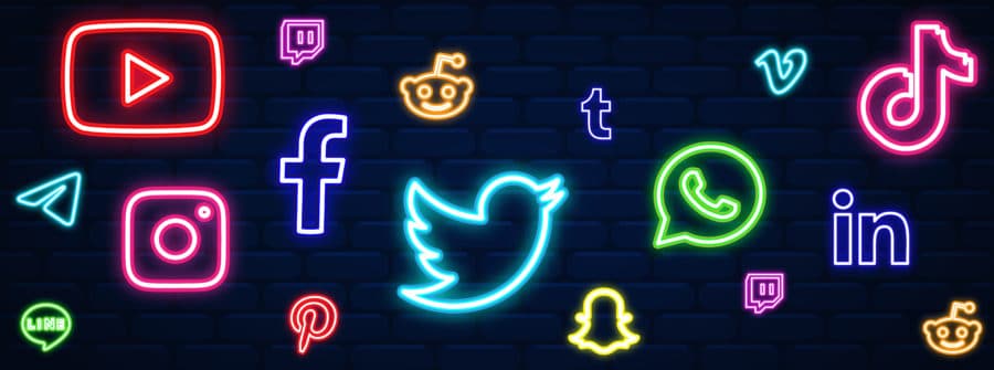 image of all the social media icons 