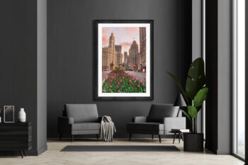 Chicago in bloom ash frame