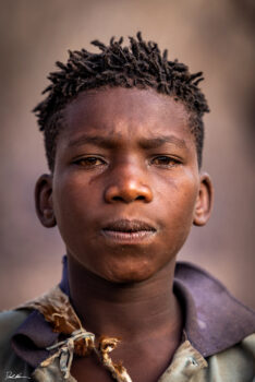 portrait of serious young man