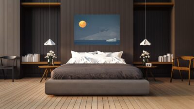 photo of Antartica over bed