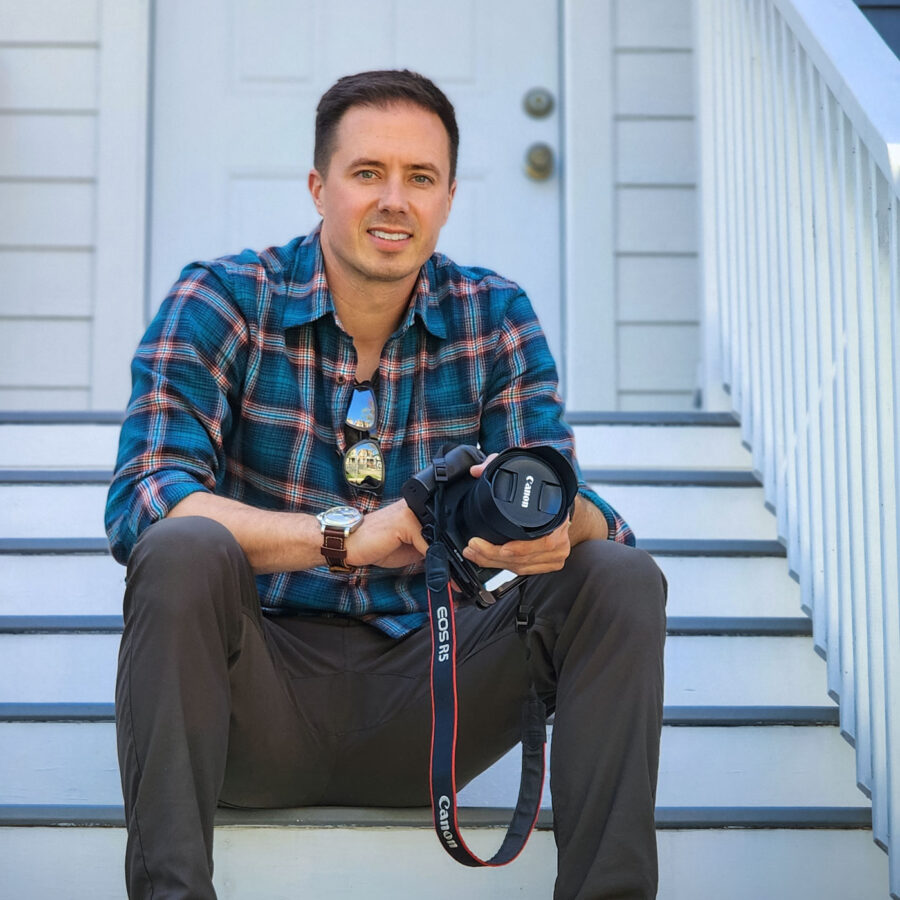 Photograph of photographer Derek Nielsen for a personal brand photo shoot