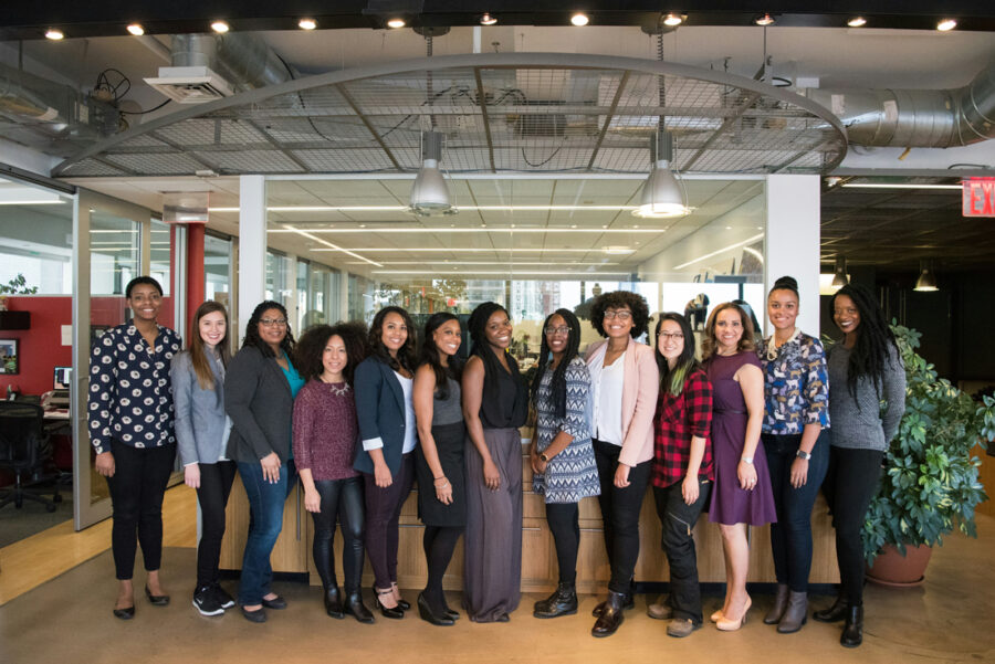 Photograph of a group of business women